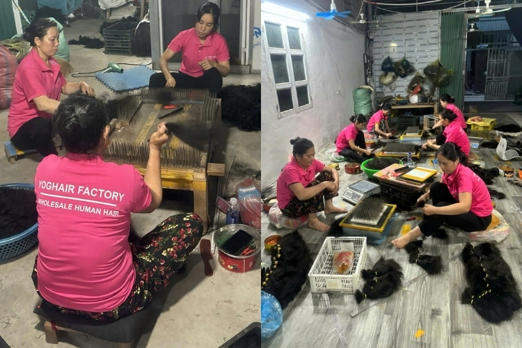 Vietnamese hair factory in Hanoi Vietnamese hair factory in Hanoi