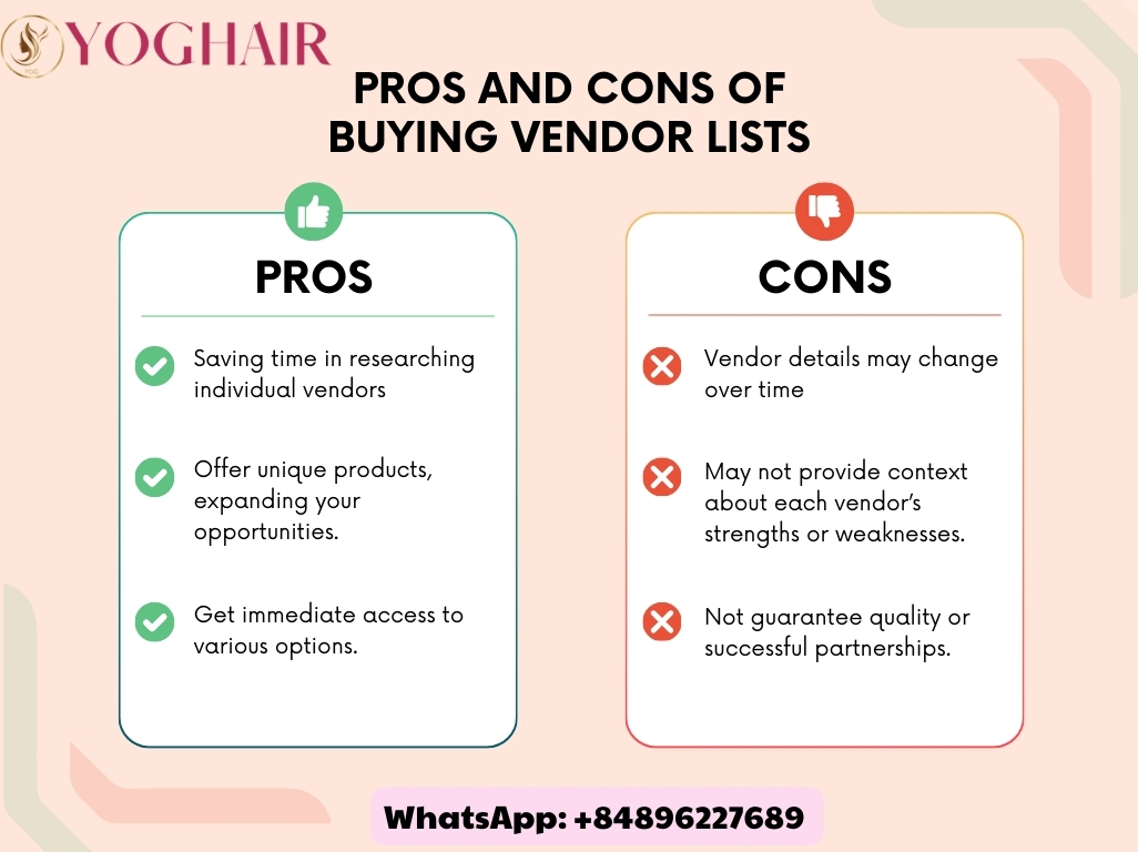 How to Find a Hair Vendor: The Ultimate Guide for Wig Business Newbies 6 Pros and Cons of buying vendor lists