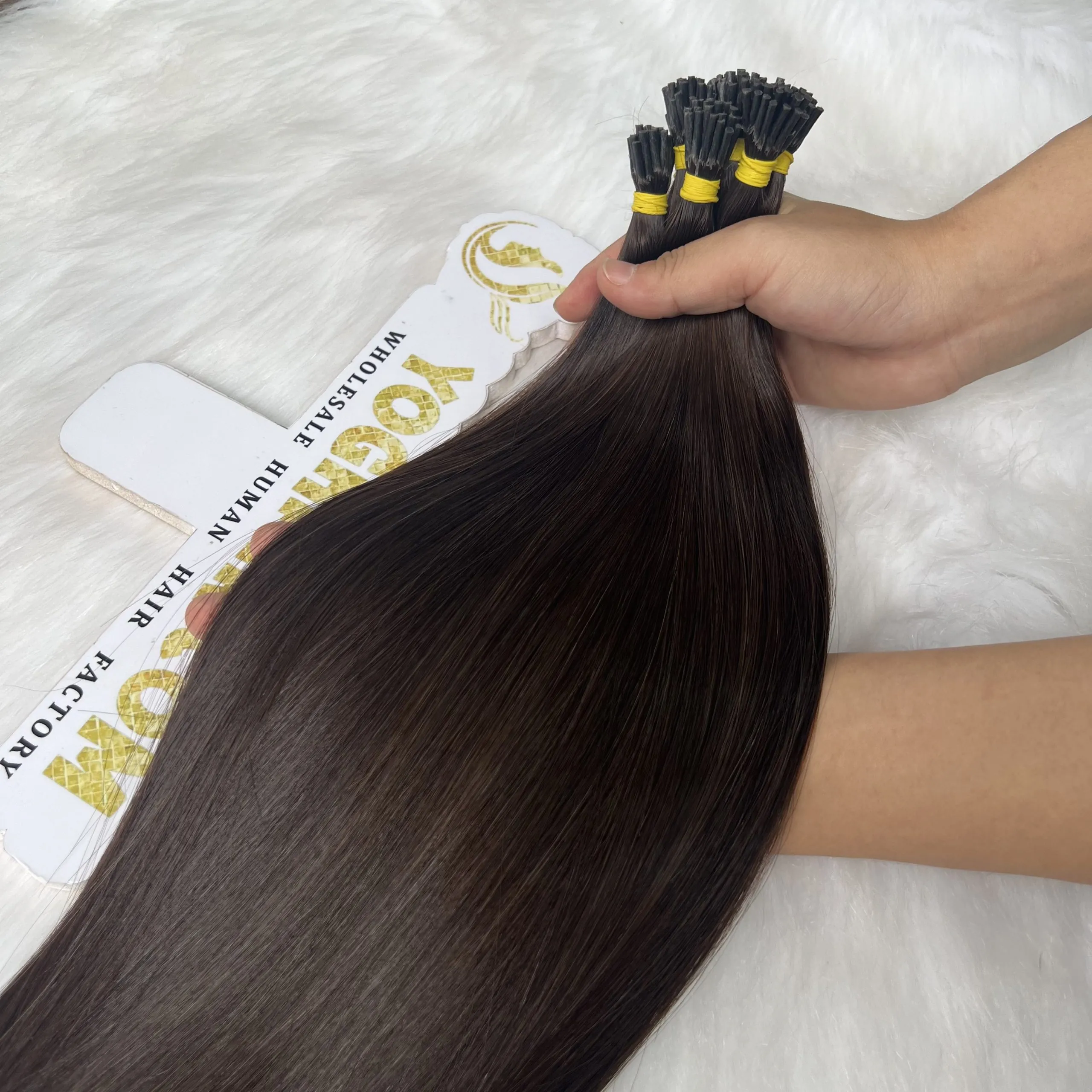 Human Hair Extensions I Tip 2 Color Raw Vietnamese Hair