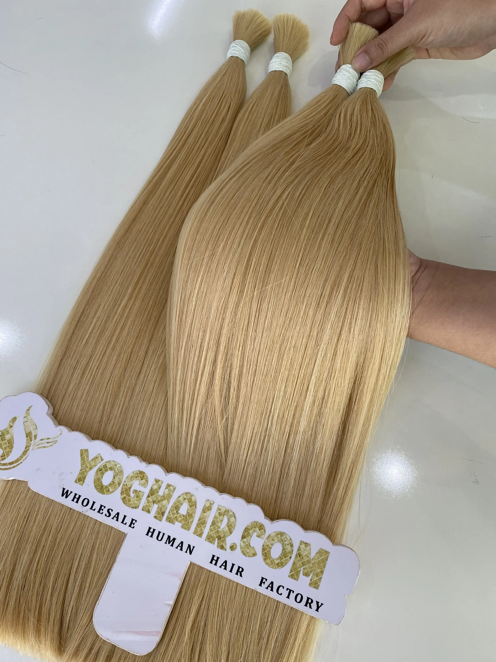 Natural Straight Hair Bulk Hair Bone Straight For Bleaching Blonde Color Raw Vietnamese Hair 2 Natural Straight Hair Bulk Hair Blonde Color High Quality Wholesale Price