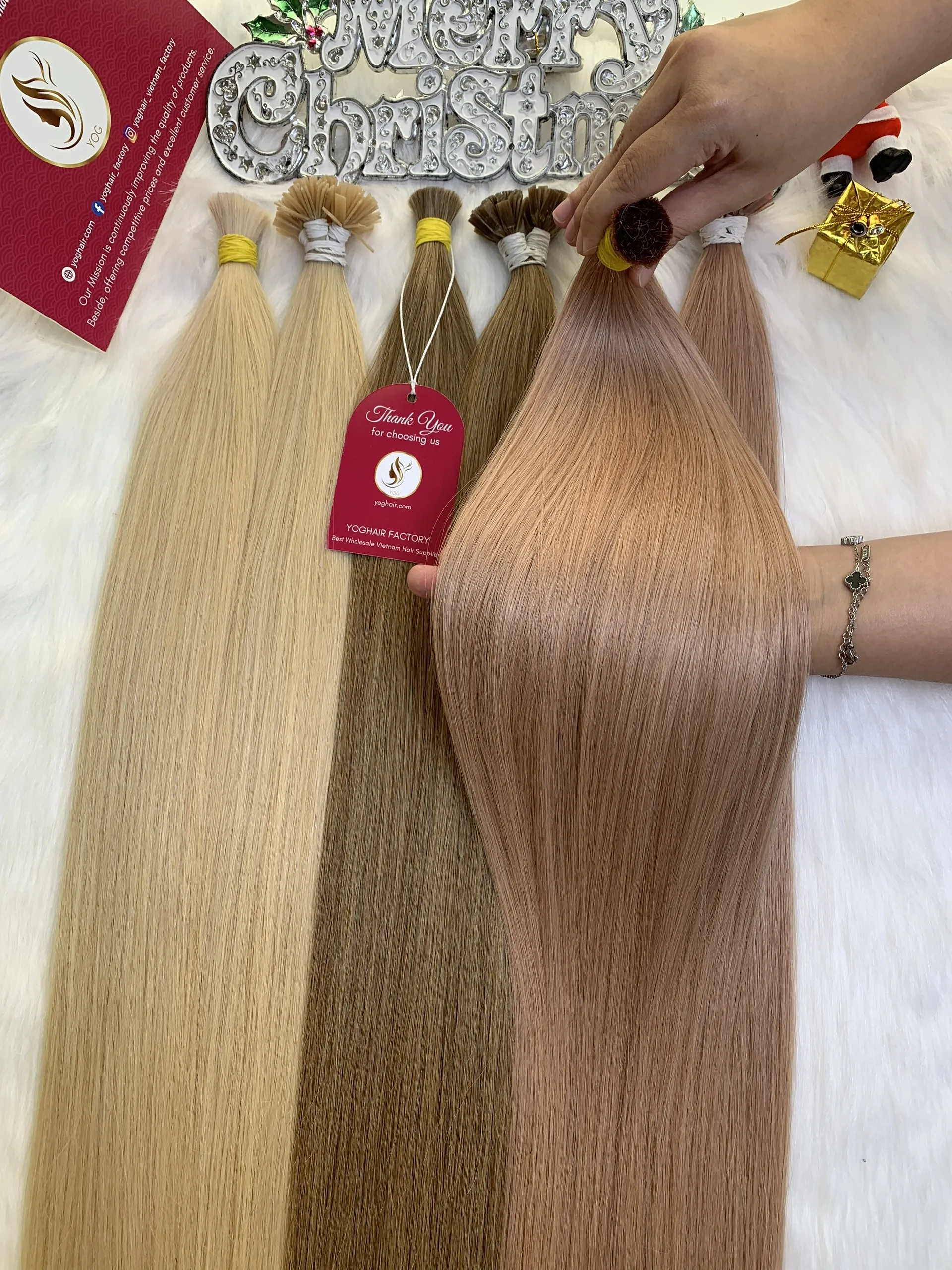 Natural Straight Hair Bulk Hair Colored EU Standard