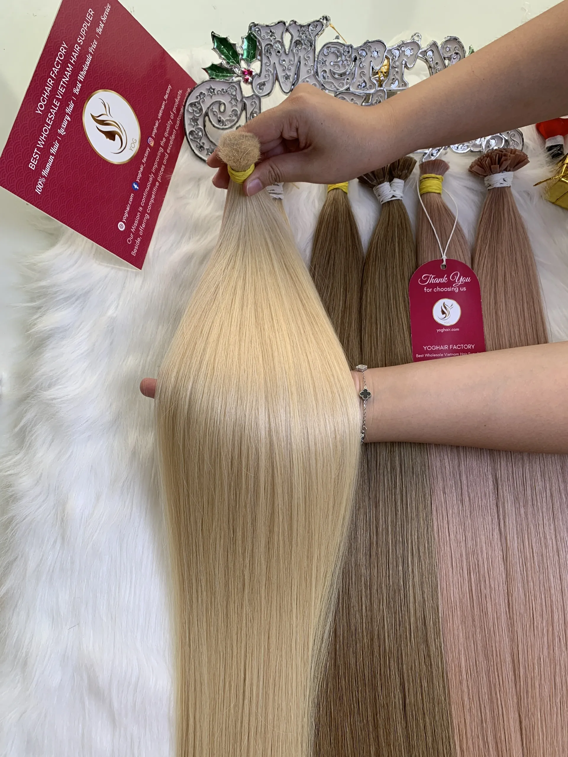 Natural Straight Hair Bulk Hair Colored EU Standard Raw Vietnamese Hair