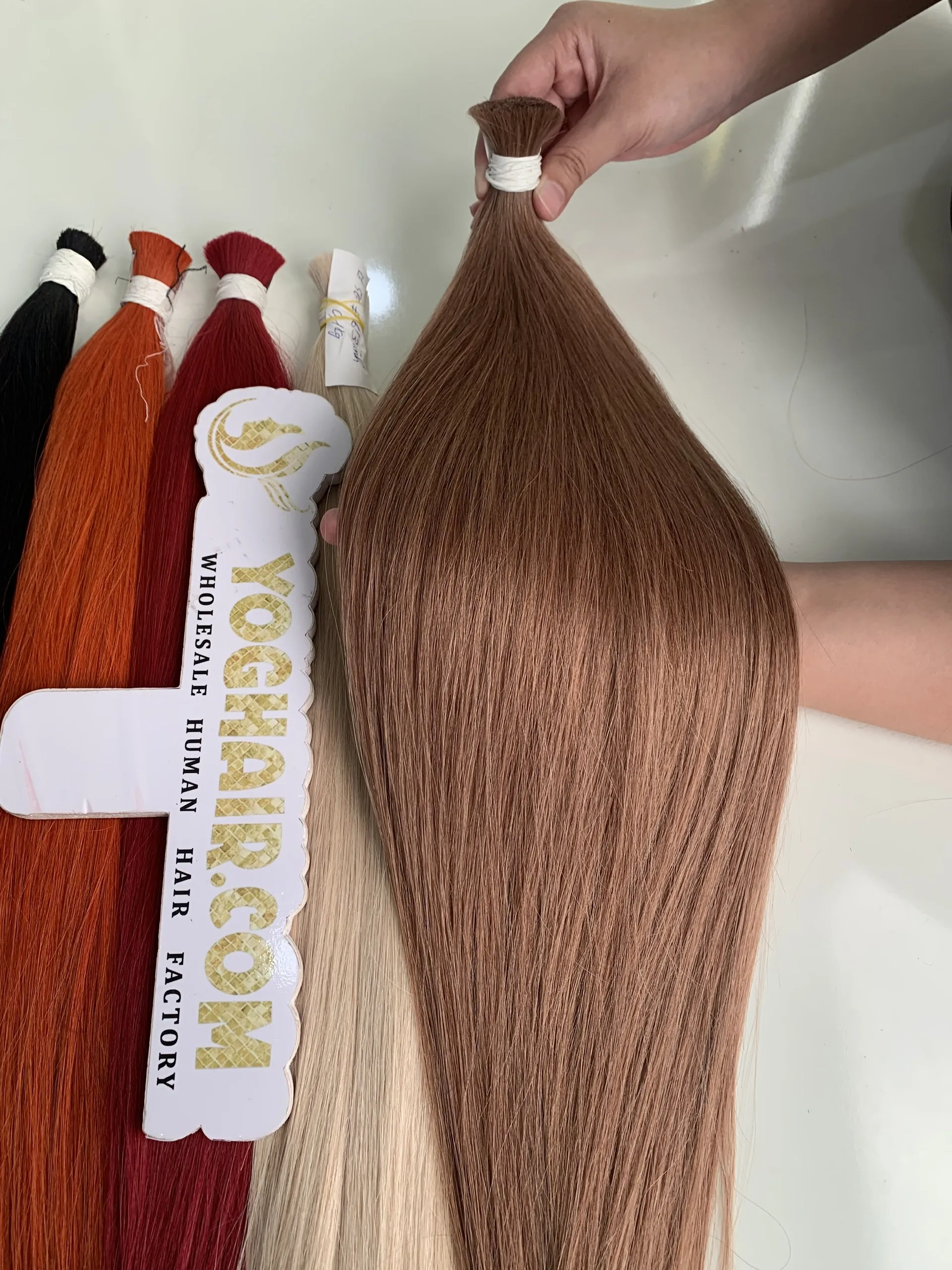 Natural Straight Hair Bulk Hair Colored EU Standard Raw Vietnamese Hair