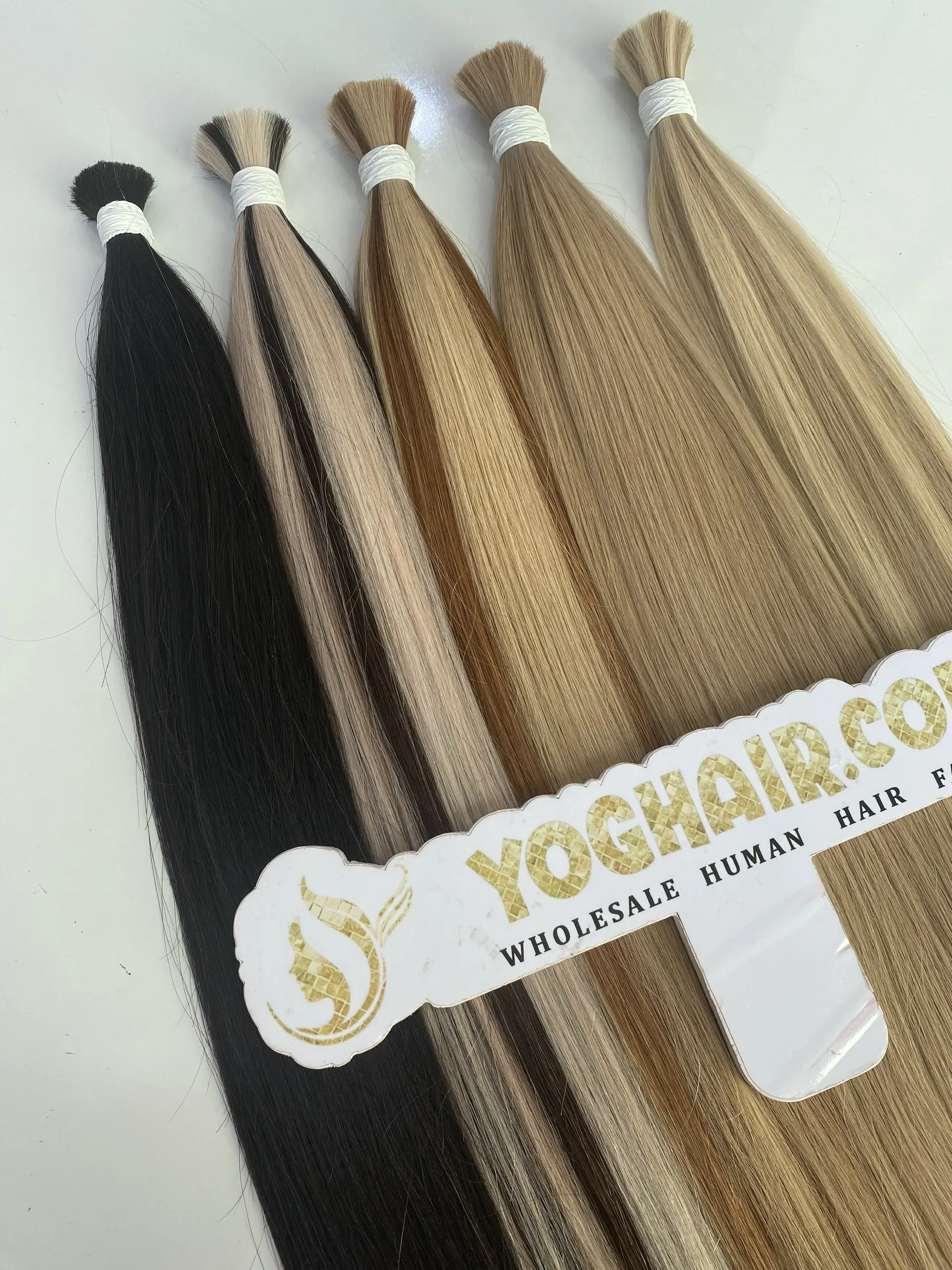 Natural Straight Bulk Hair Bone Straight Mix Piano Color Raw Vietnamese Hair 1 Natural Straight Hair Bulk Hair Wholesale Price Premium Quality