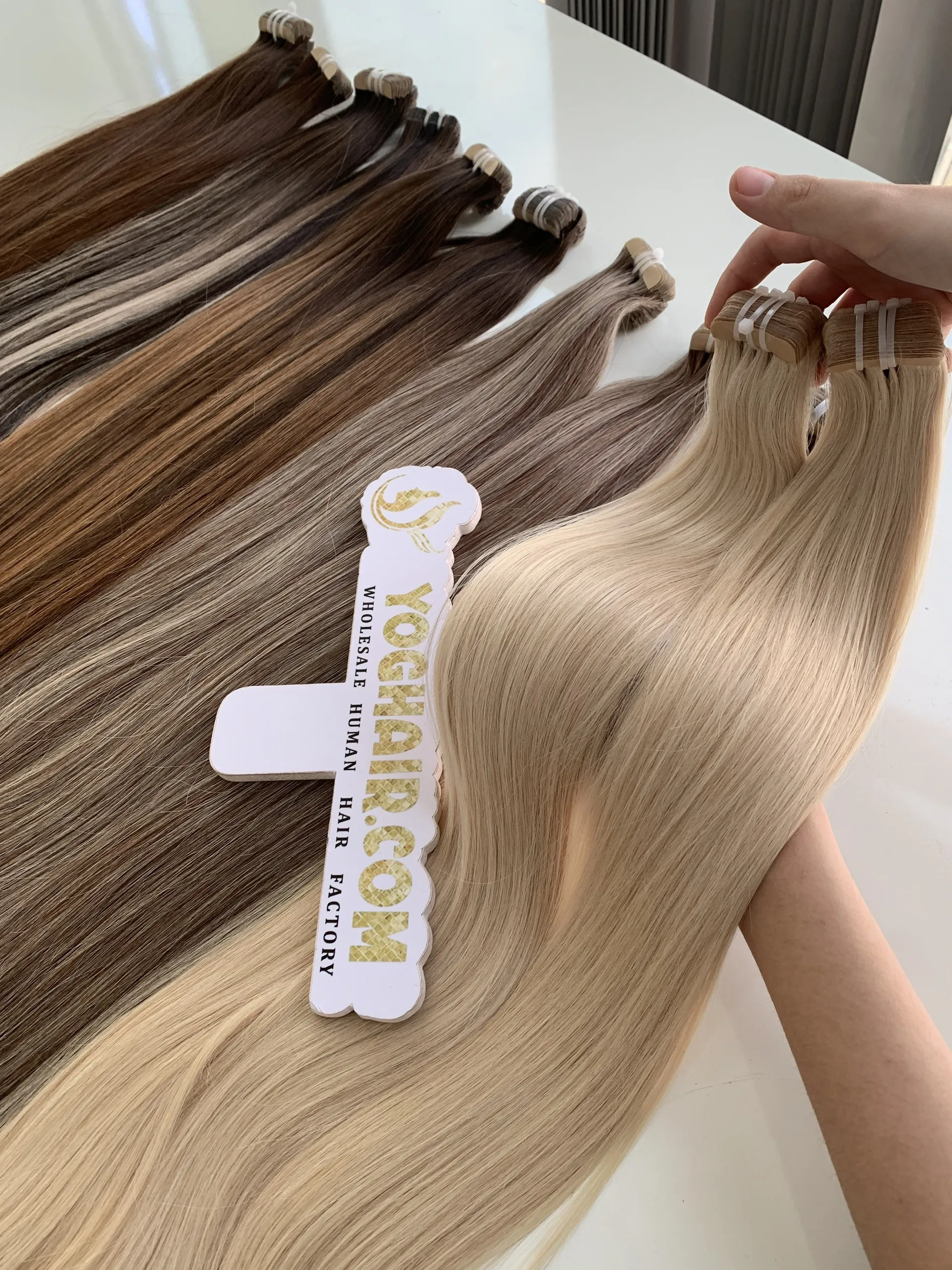 Vietnamese Hair Tape In Hair Extensions Bone Straight Blonde Color 2 Vietnam Hair Extensions Tape Hair Extensions Blonde Color