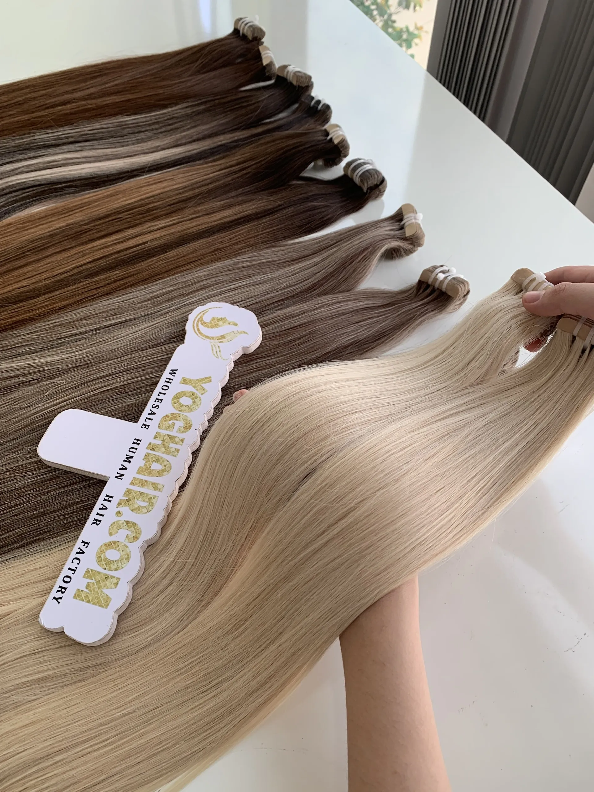 Vietnamese Hair Tape In Hair Extensions Bone Straight Blonde Color 1 Vietnamese Hair Extensions Tape Hair Extensions Blonde Color