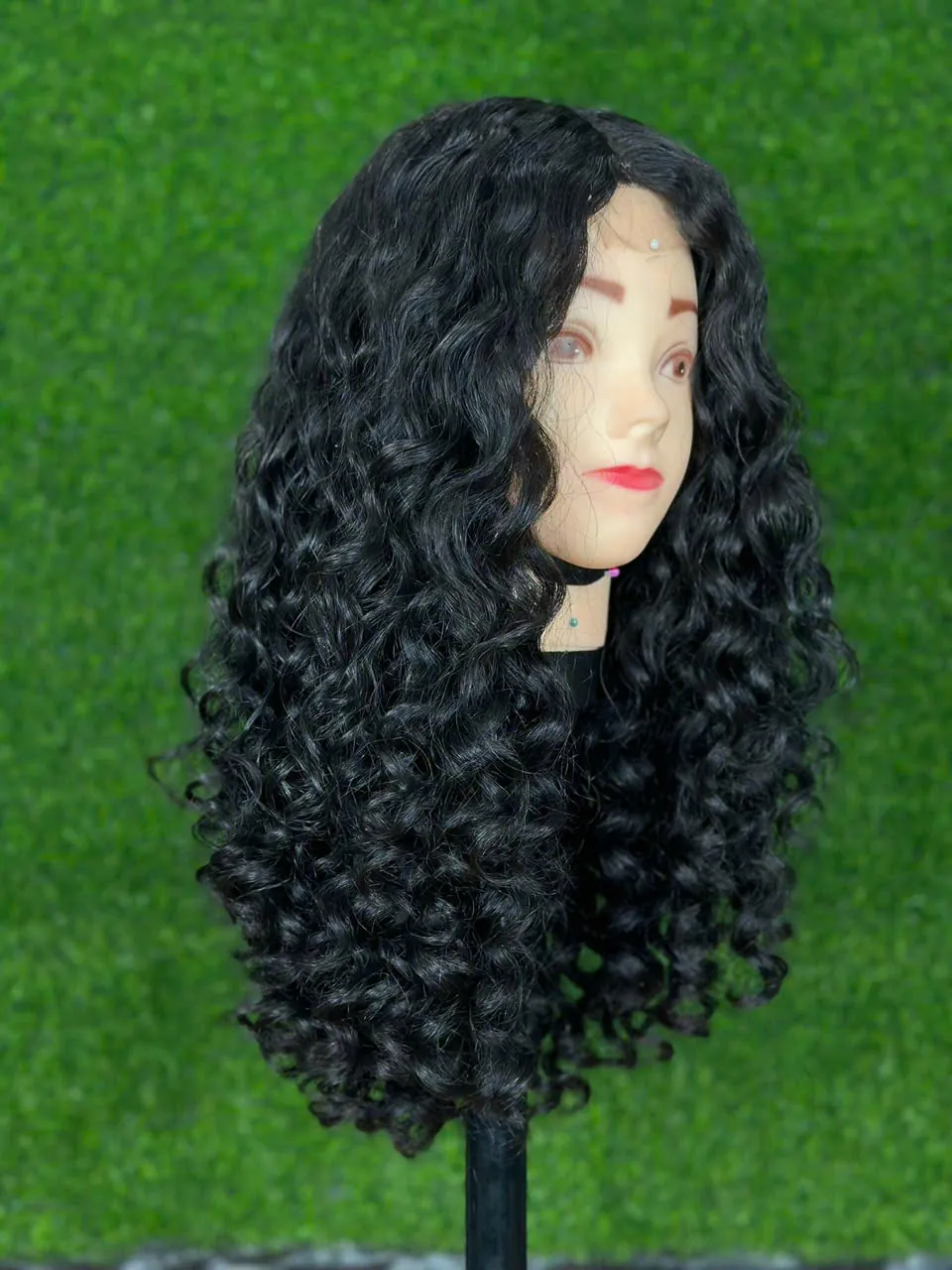 Human Hair Wigs Pixie Curly Natural Color Vietnamese Hair