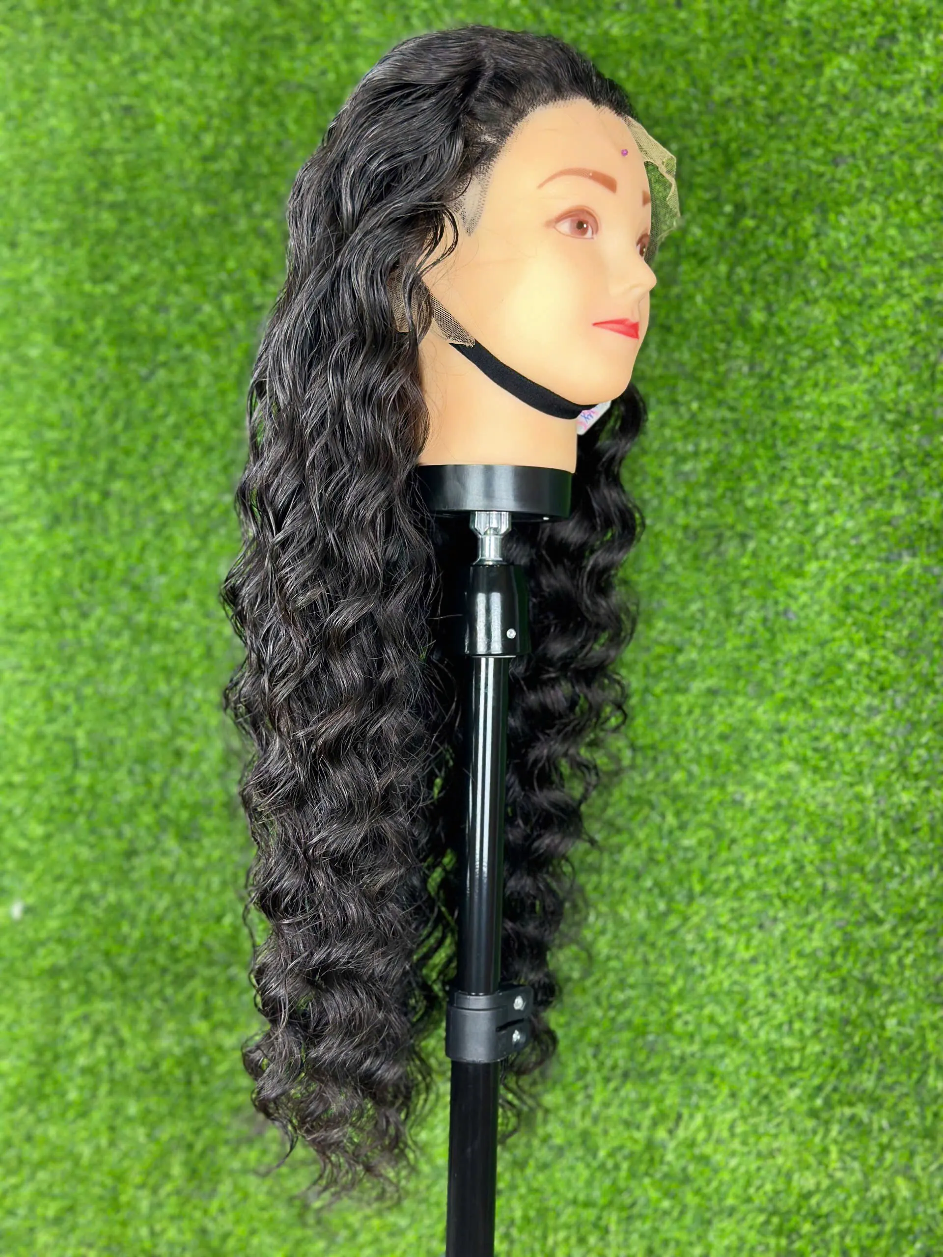 Human Hair Wigs Pixie Curly Natural Color Vietnamese Hair