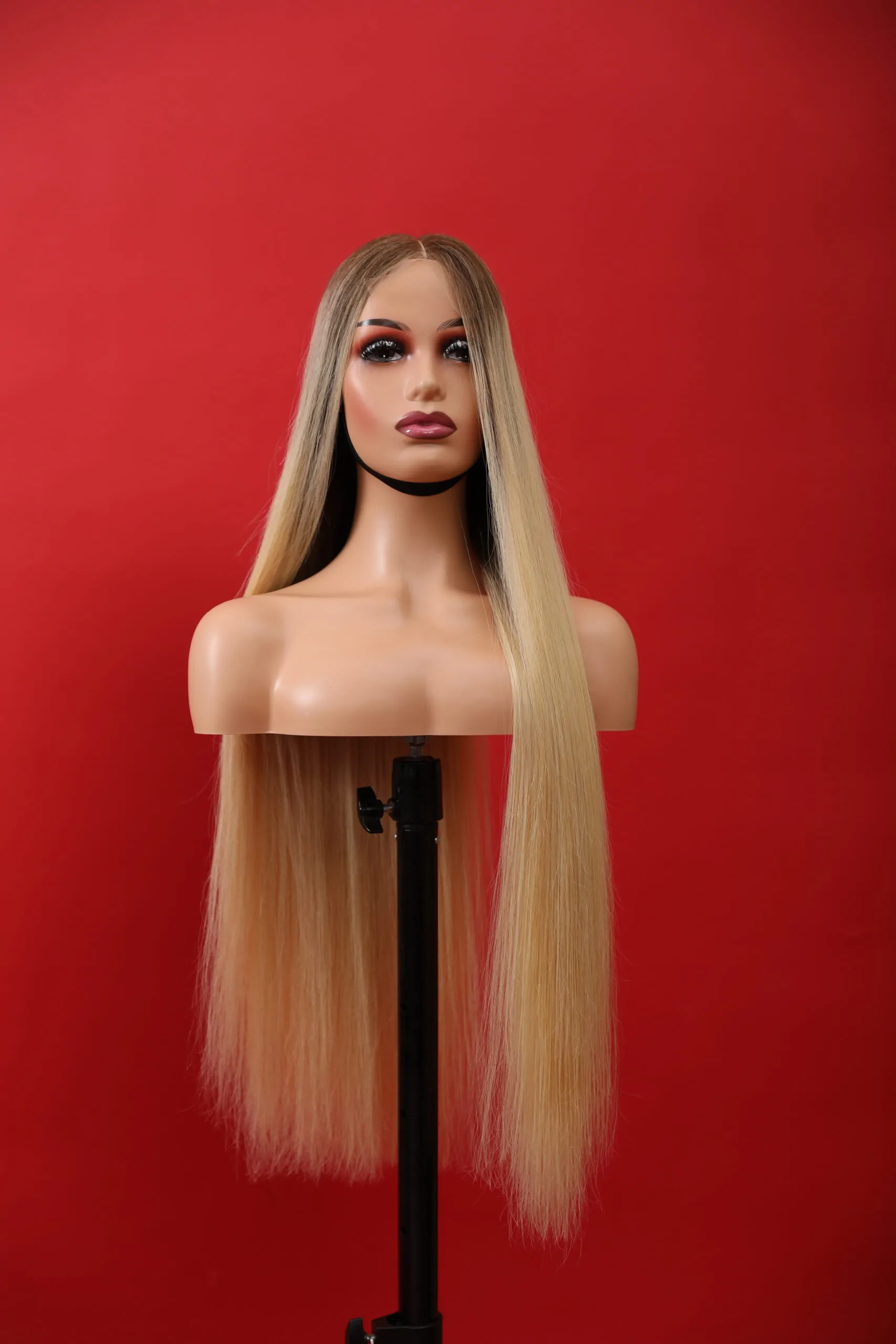 Vietnamese Hair Wig Closure 2x6 Ombre Blonde Color Premium Quality