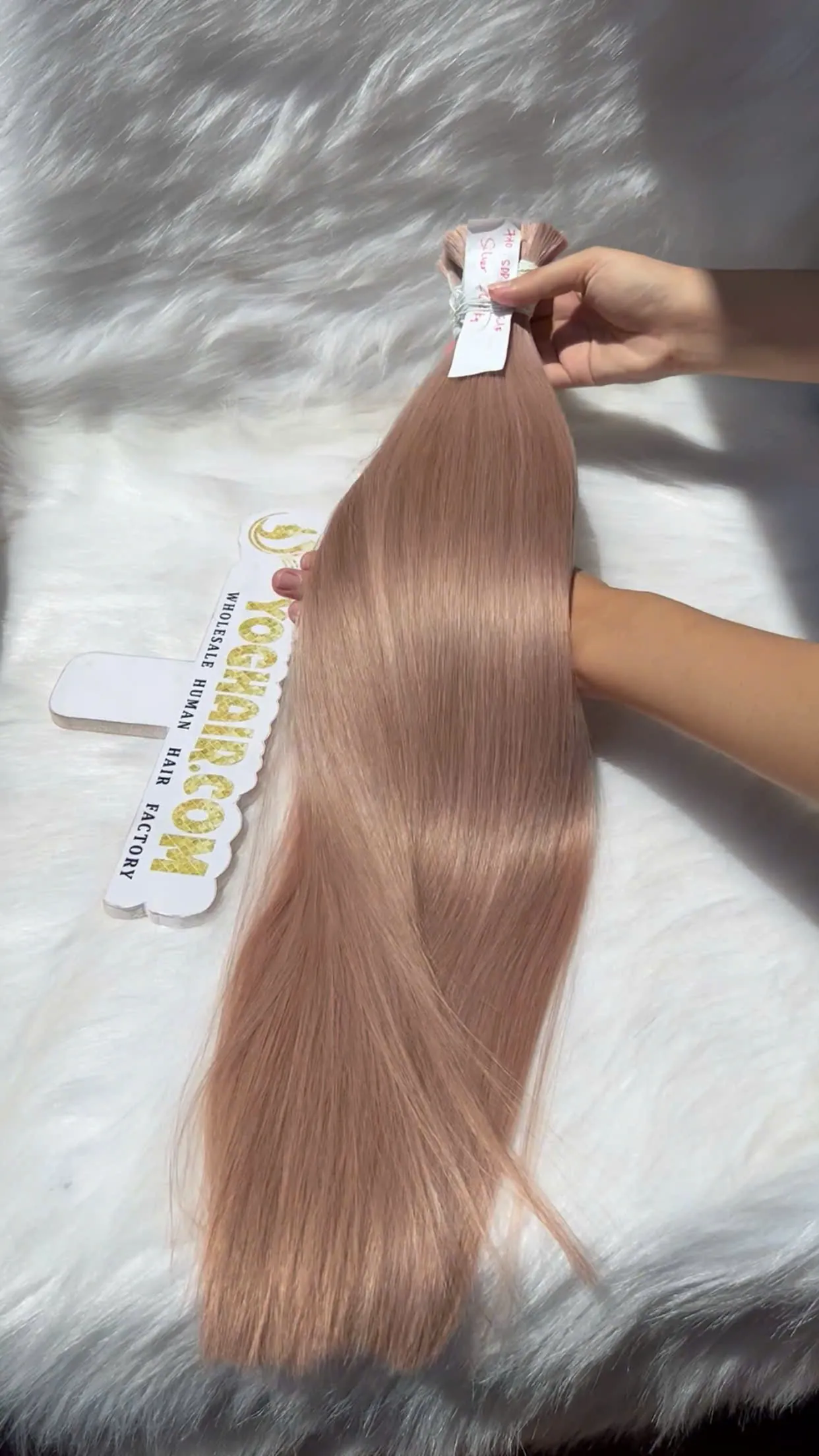 Natural Straight Bulk Hair Bone Straight Silver Color Virgin Vietnamese Hair 1 Natural Straight Hair Bulk Hair Silver Color