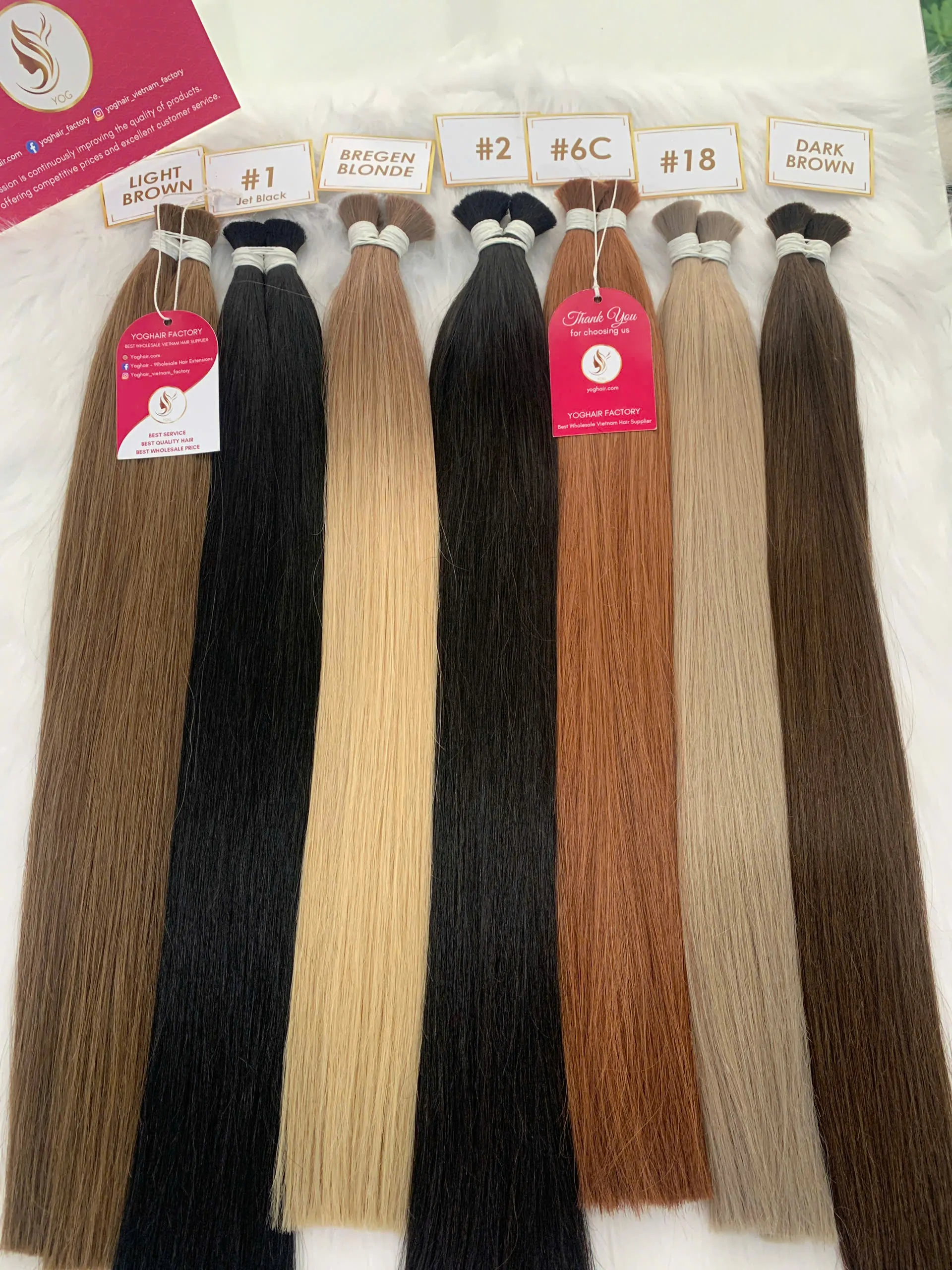 Natural Straight Hair High Quality Bulk Hair Dark Brown Color Raw Vietnamese Hair 4 Bulk Hair Dark Brown Color Raw Vietnamese Hair