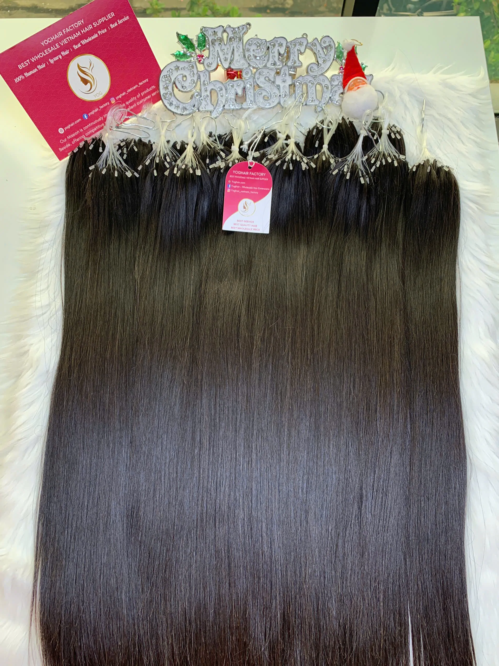H6 Feather Hair Extensions Natural Color Vietnamese Hair