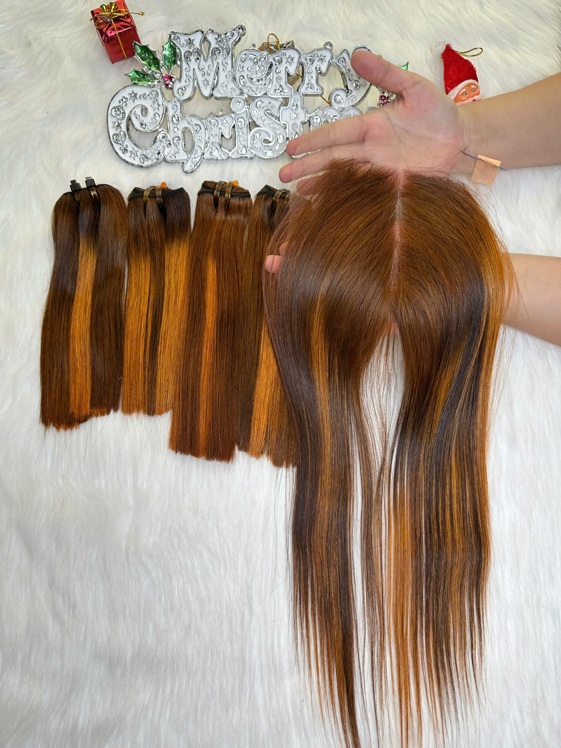 HD Lace Closure Mix Piano Color Vietnamese Hair Premium Quality 2 HD Lace Closure Mix Piano Color Vietnamese Hair