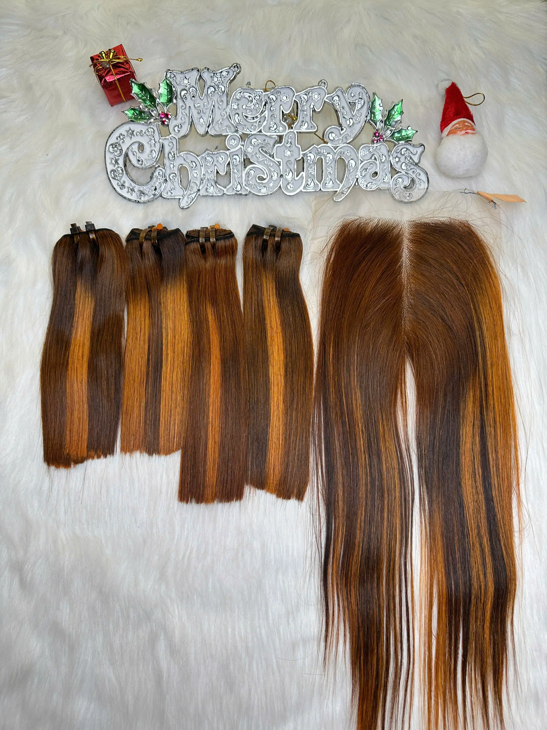 Weft Hair Extensions Mix Piano Color