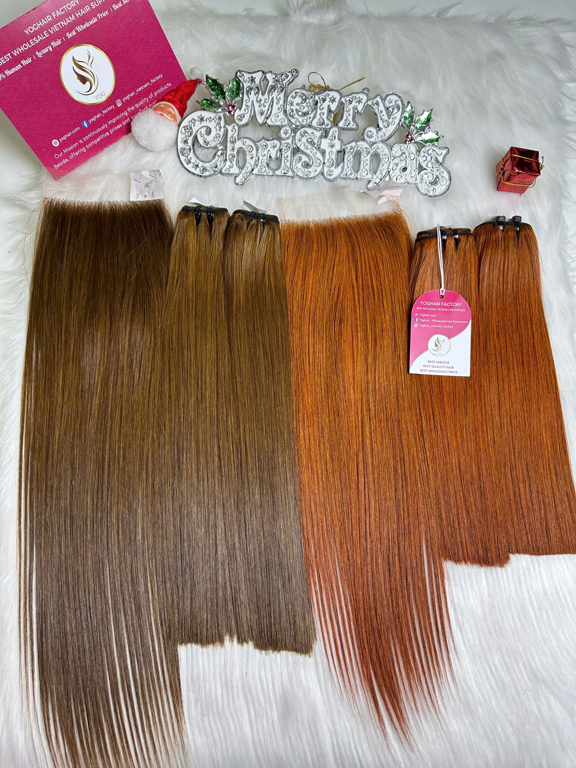 Bone Straight Hair Orange Color Vietnamese Weft Hair Extensions Wholesale 3 Bone Straight Hair Orange Color Vietnam Weft Hair Extensions Wholesale