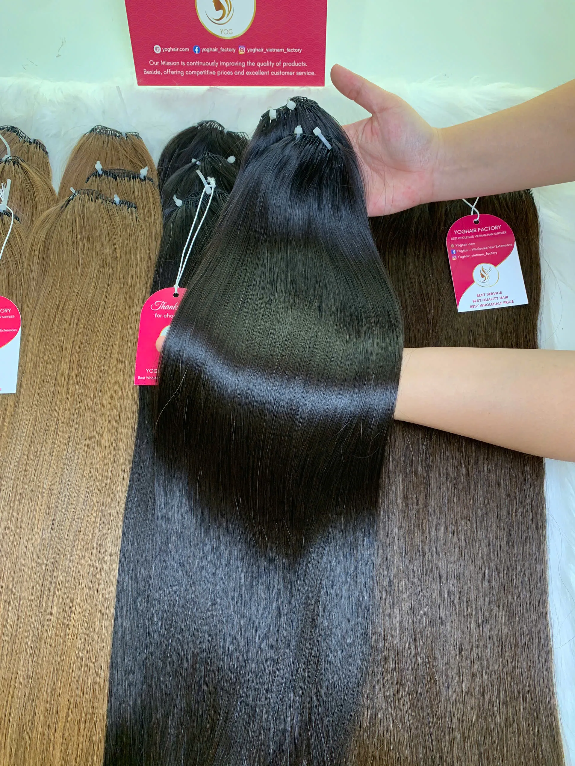 Feather Line Hair Extensions Natural Color Premium Virgin Vietnamese Hair 2 Feather Line Hair Extensions Natural Color Premium Virgin Hair