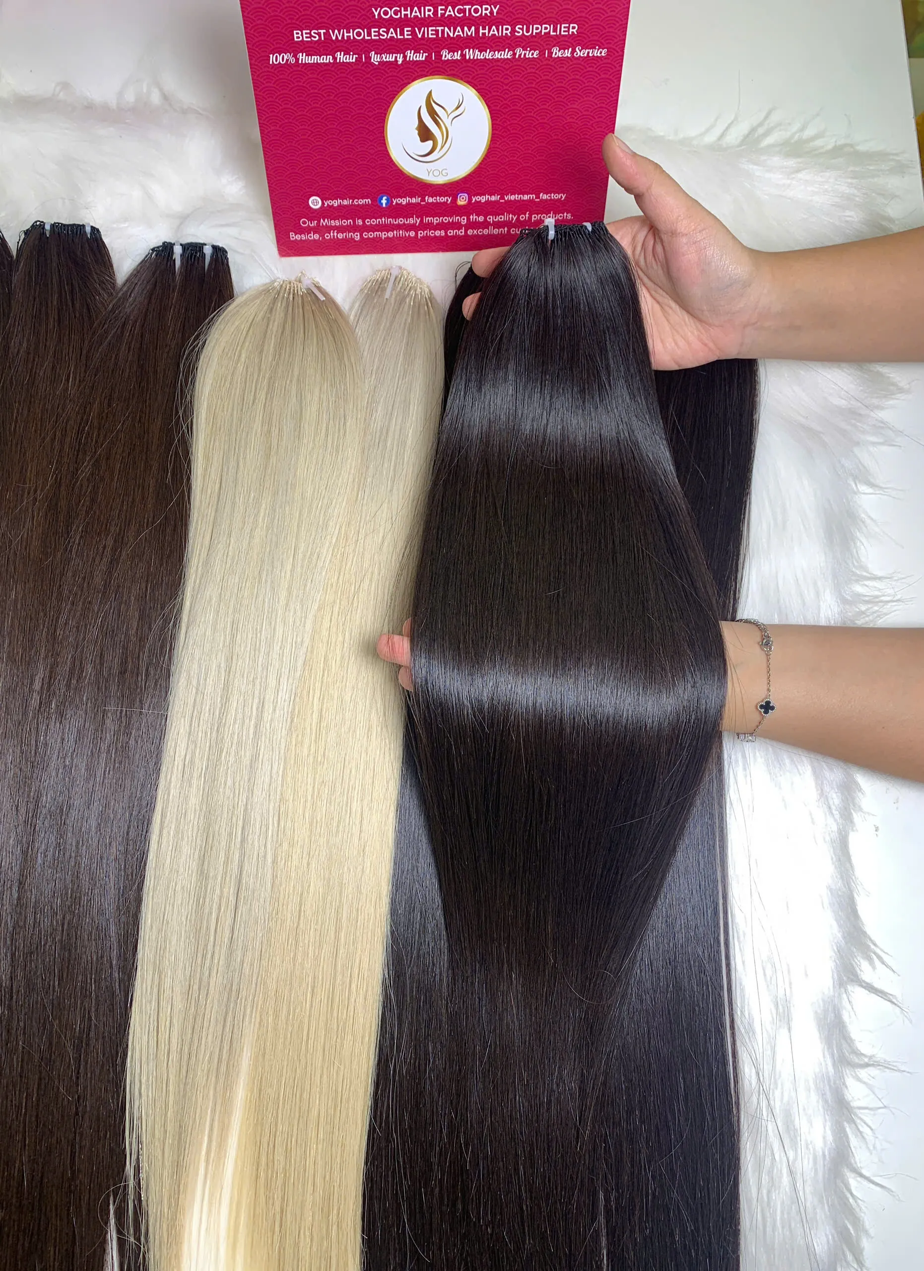 Feather Line Hair Extensions Natural Color Premium Virgin Vietnamese Hair 1 Feather Line Hair Extensions Natural Color Premium Virgin Vietnamese Hair