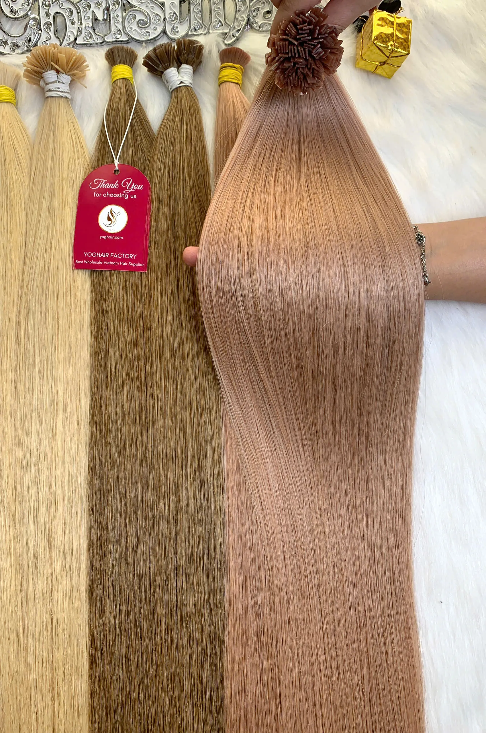 Flat Tip Hair Extensions #10c Color Raw Vietnamese Hair Wholesale 2 Flat Tip Hair Extensions 10c Color Vietnam Hair