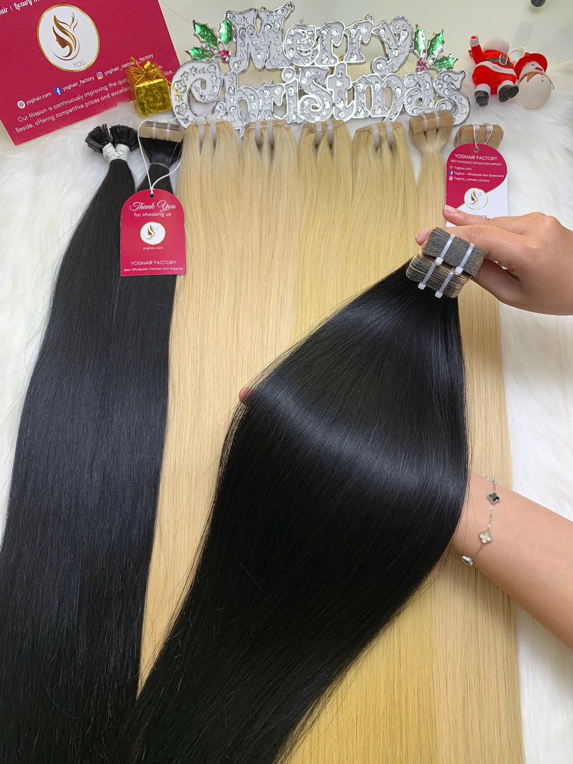 Tape In Hair Extensions Natural Color Raw Vietnamese Hair Wholesale