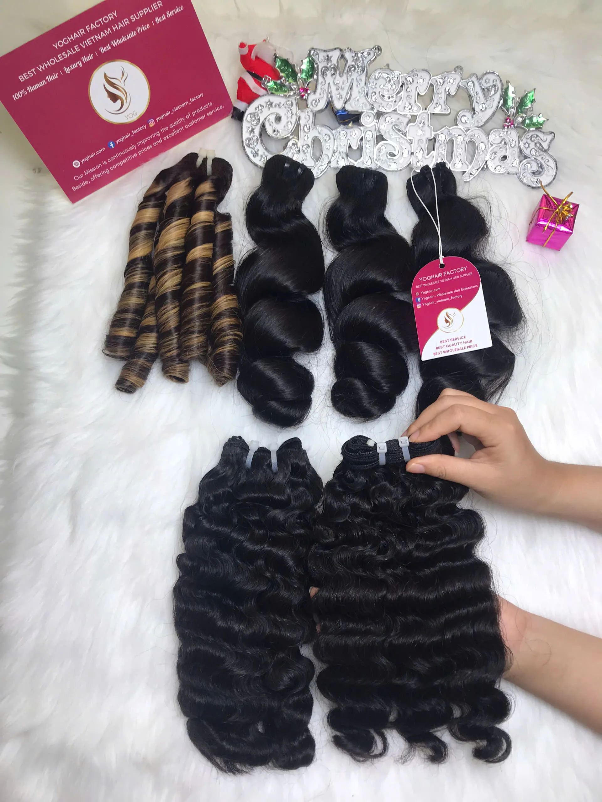 Weft Hair Extensions Burmese Curly Natural Color Raw Vietnamese Hair 3 Weft Hair Extensions Burmese Curly Natural Color Raw Vietnam Hair