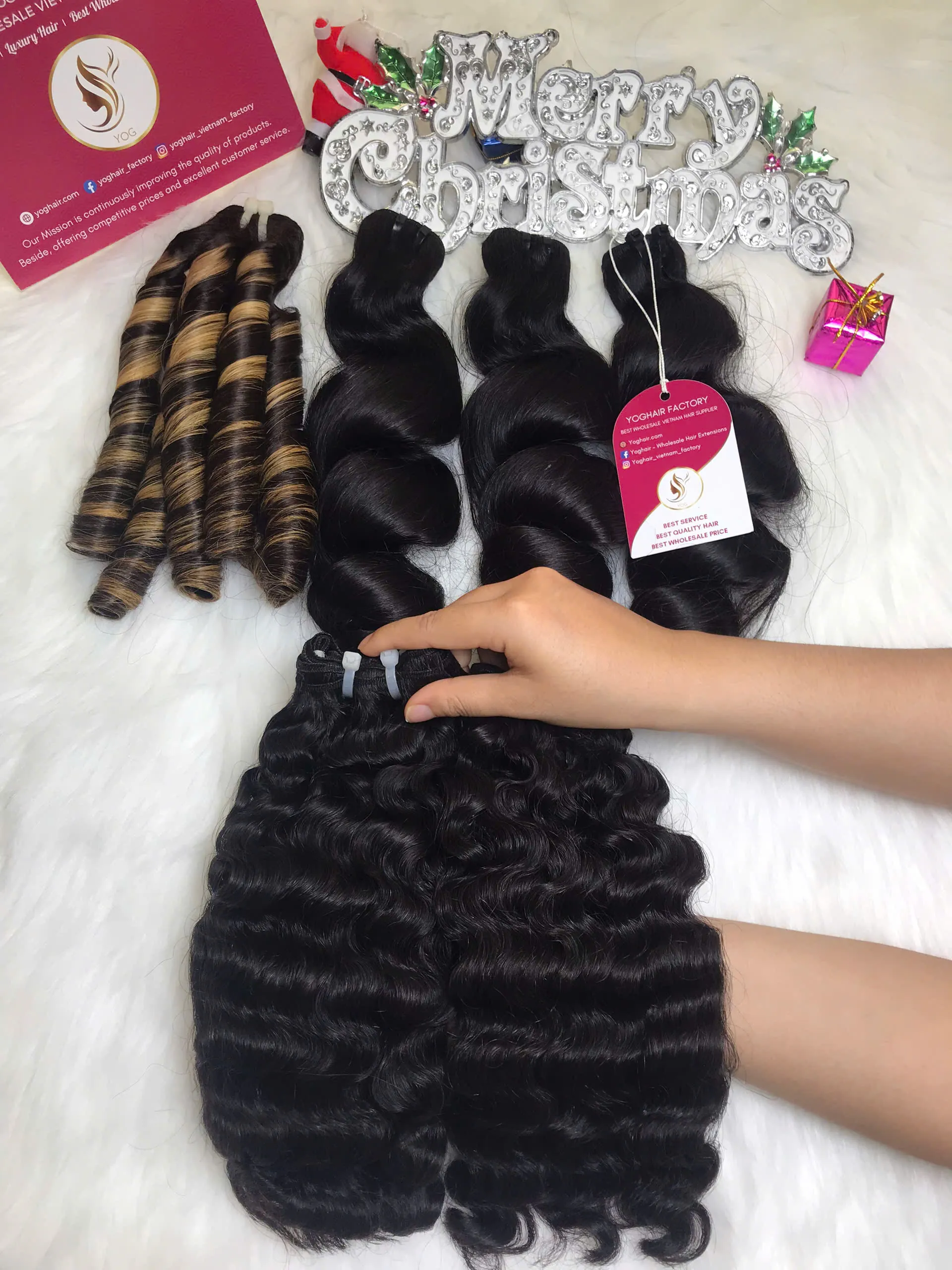 Weft Hair Extensions Burmese Curly Natural Color Raw Vietnamese Hair 2 Weft Hair Extensions Burmese Curly Natural Color
