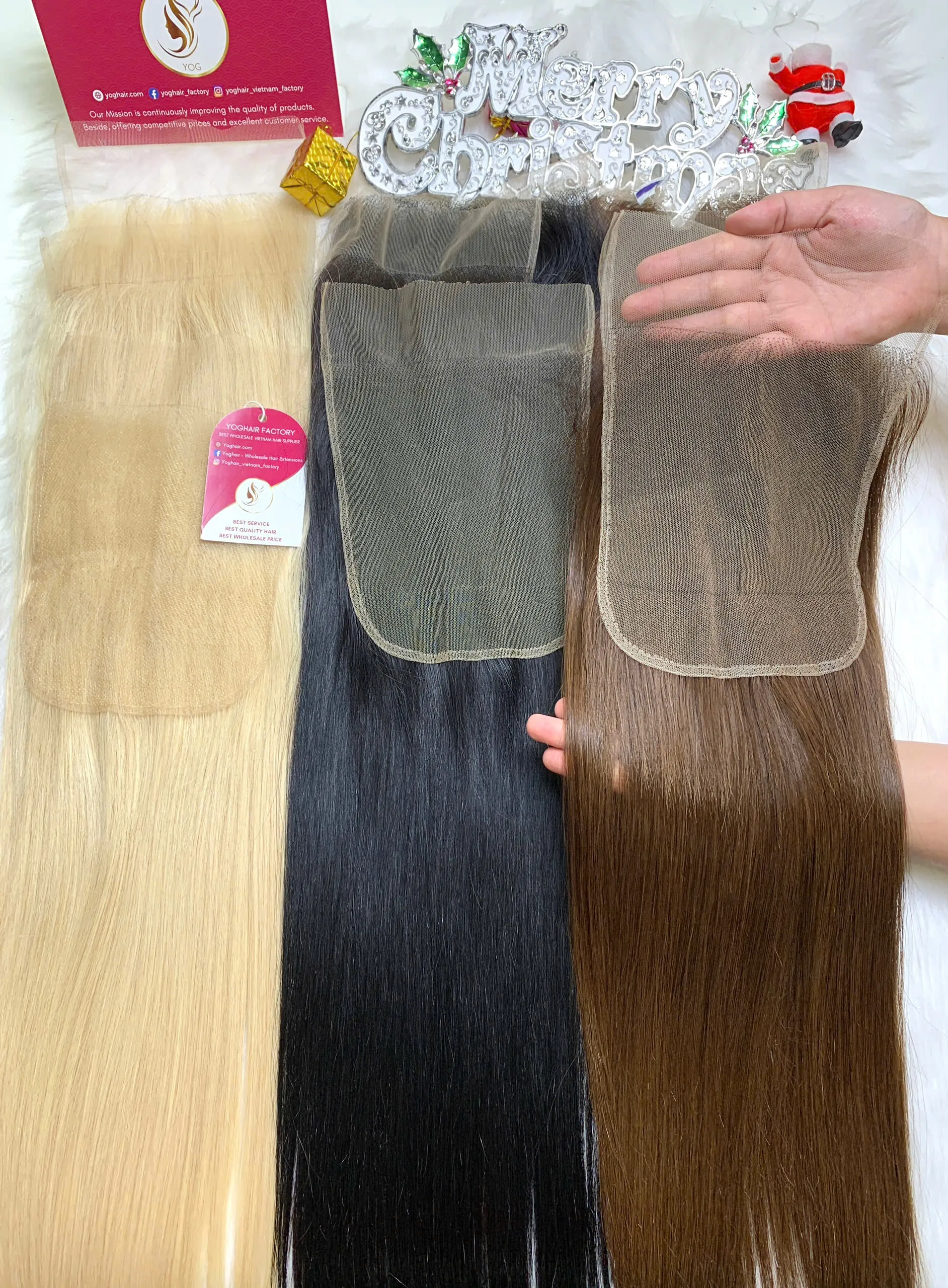 HD Lace Frontal 2×6 Bone Straight 10 Inches Dark Brown Color Vietnamese Hair