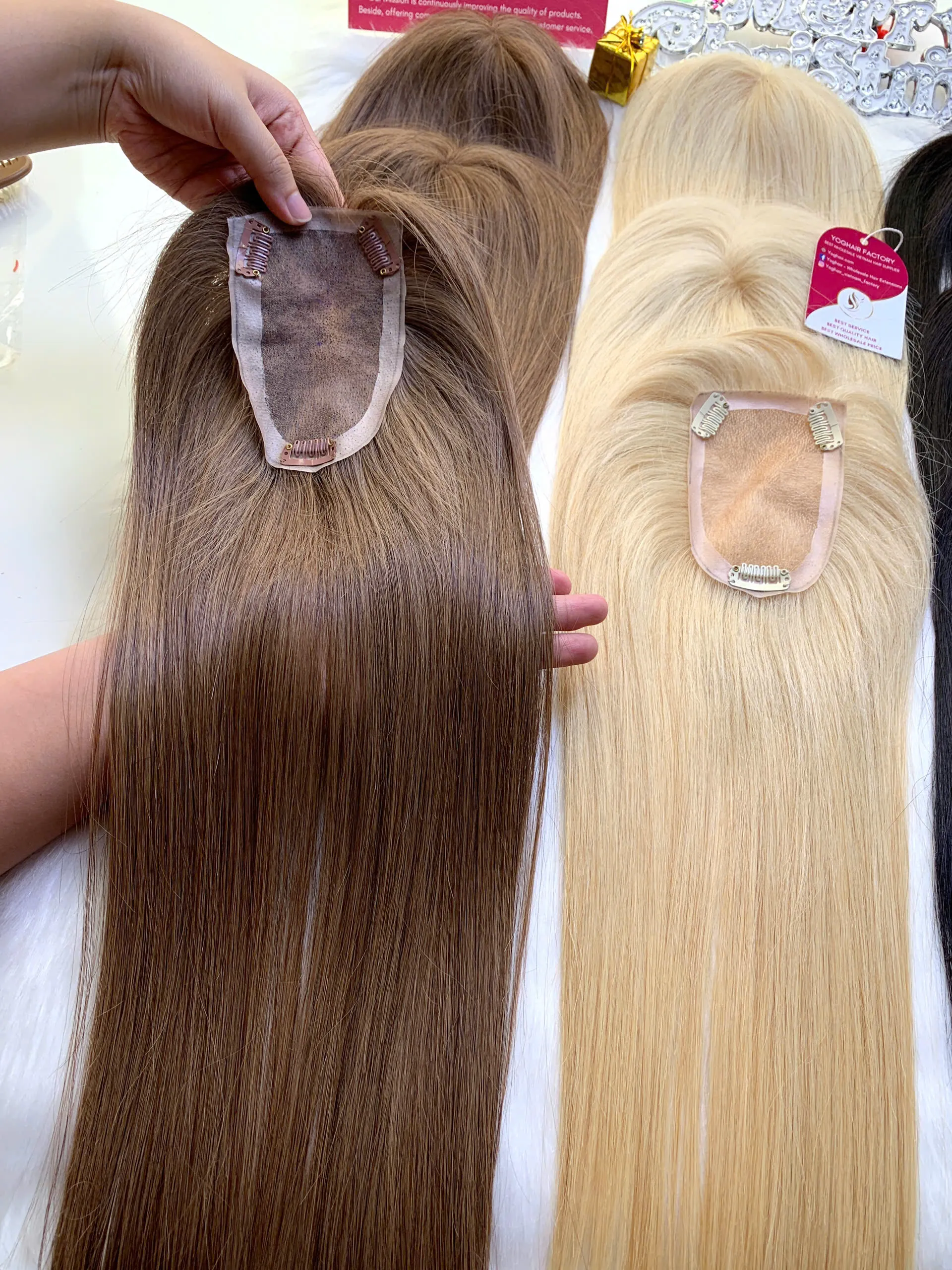 Human Hair Topper 150 Density Lace 3×5 #4c Color Vietnamese Hair 1 Human Hair Topper 150 Density Lace 3×5 #4c Color Vietnamese Hair
