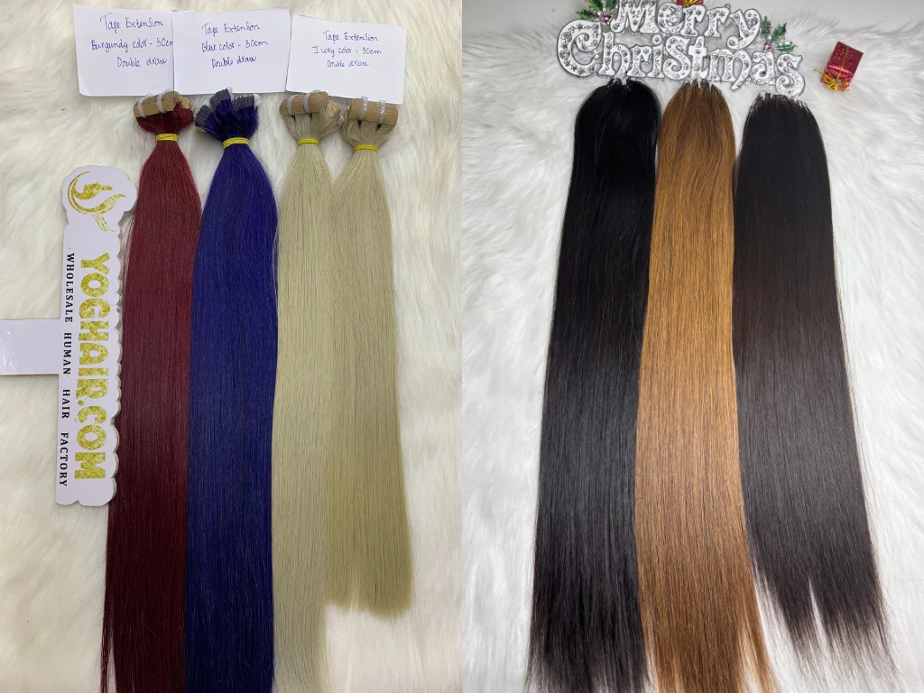 undle of single drawn Vietnamese hair with a natural layering effect.