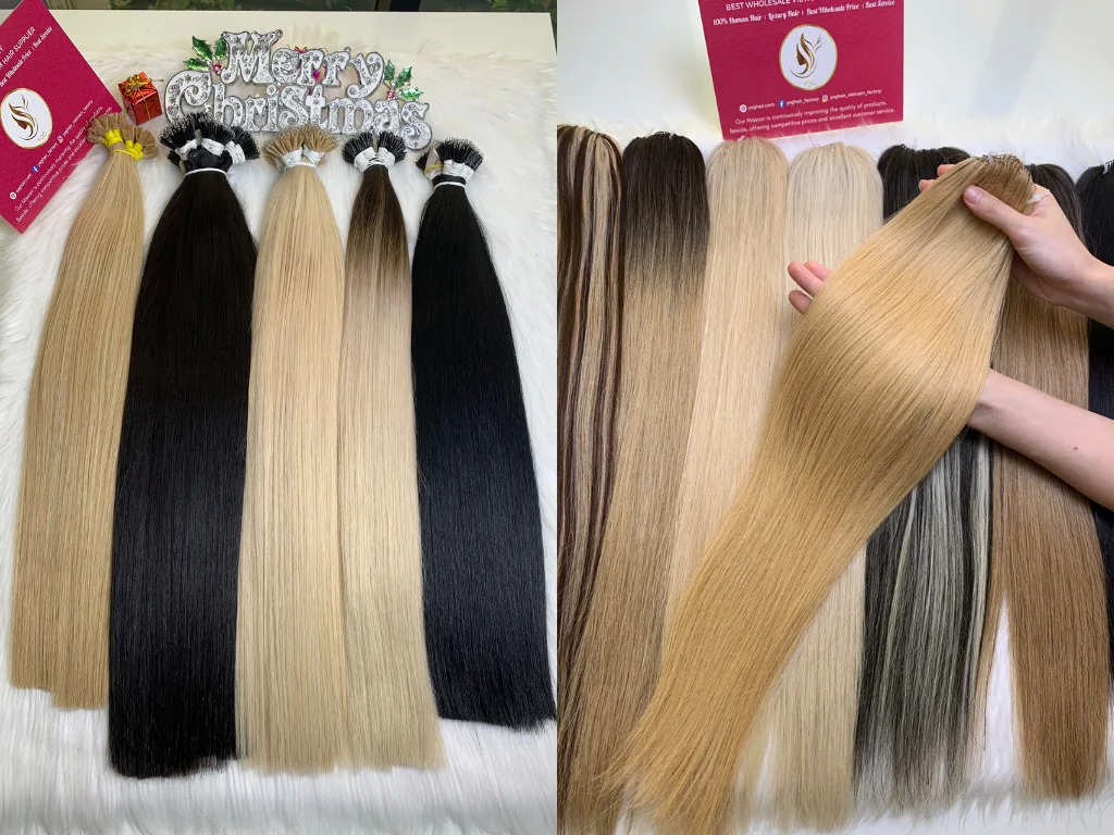 High-quality bundle of super double drawn Vietnamese hair with maximum volume.