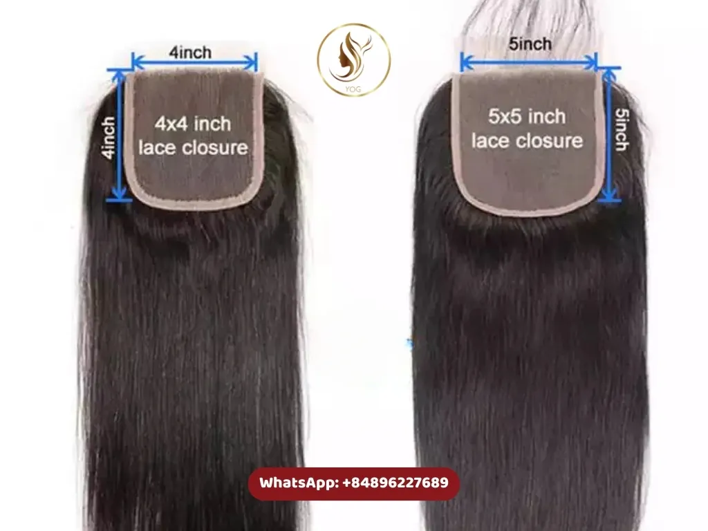 5x5 closure vs 4x4 offer a natural and seamless look, but their size and versatility differ