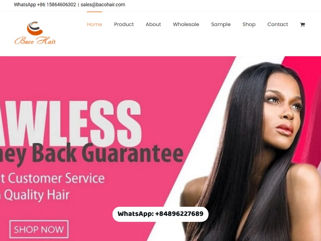 Top 10 Best Hair Vendors In China For Hair Business 2025 12 Baco’s hair is crafted with aligned cuticles to ensure a soft, natural look