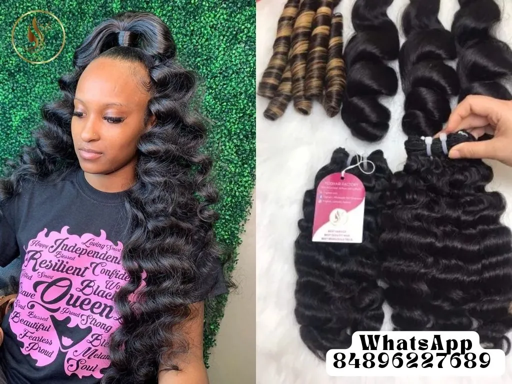 Top 25+ Hottest Deep Wave Hairstyles In 2025 That You Should Know 4 The deep wave half-up, half-down weave is a standout