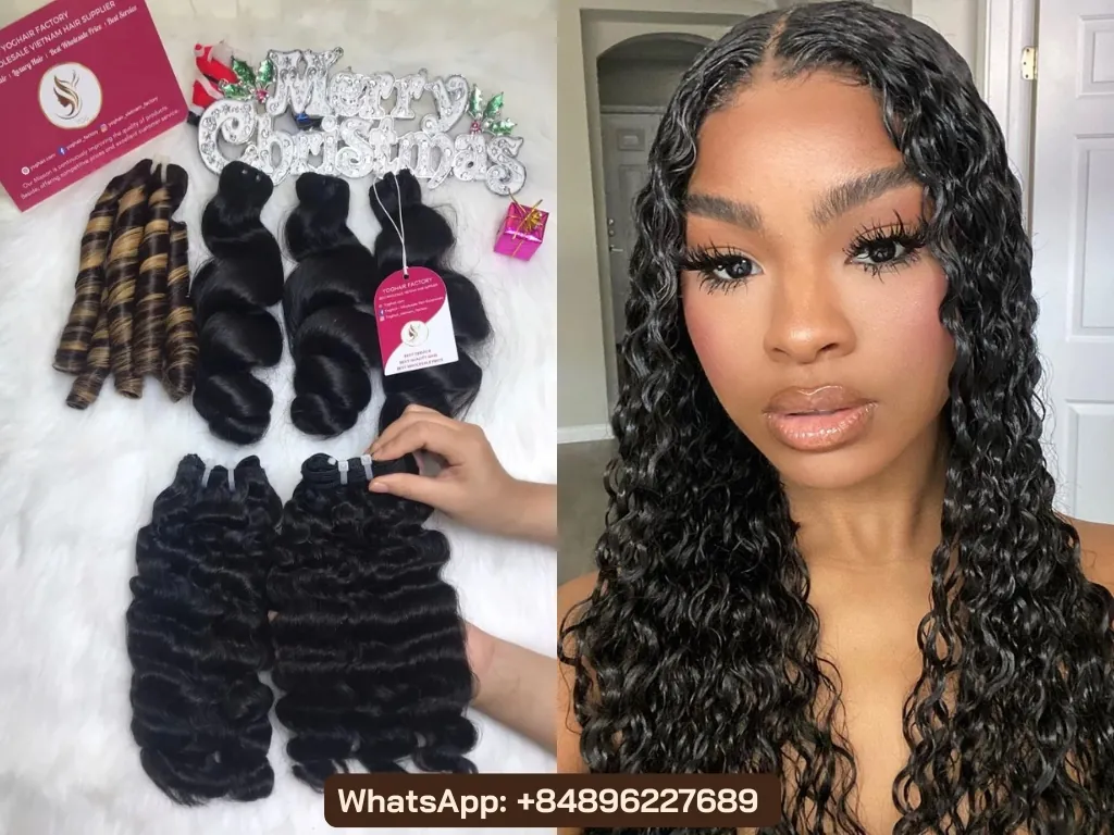 Ultimate Guide for Difference Types of Curly Weave Hair 11 Deep wave weave at YOGHAIR