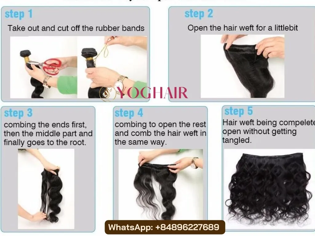How To Wash Bundles: Step-By-Step Care Before And After Installation 2 How to open hair bundles