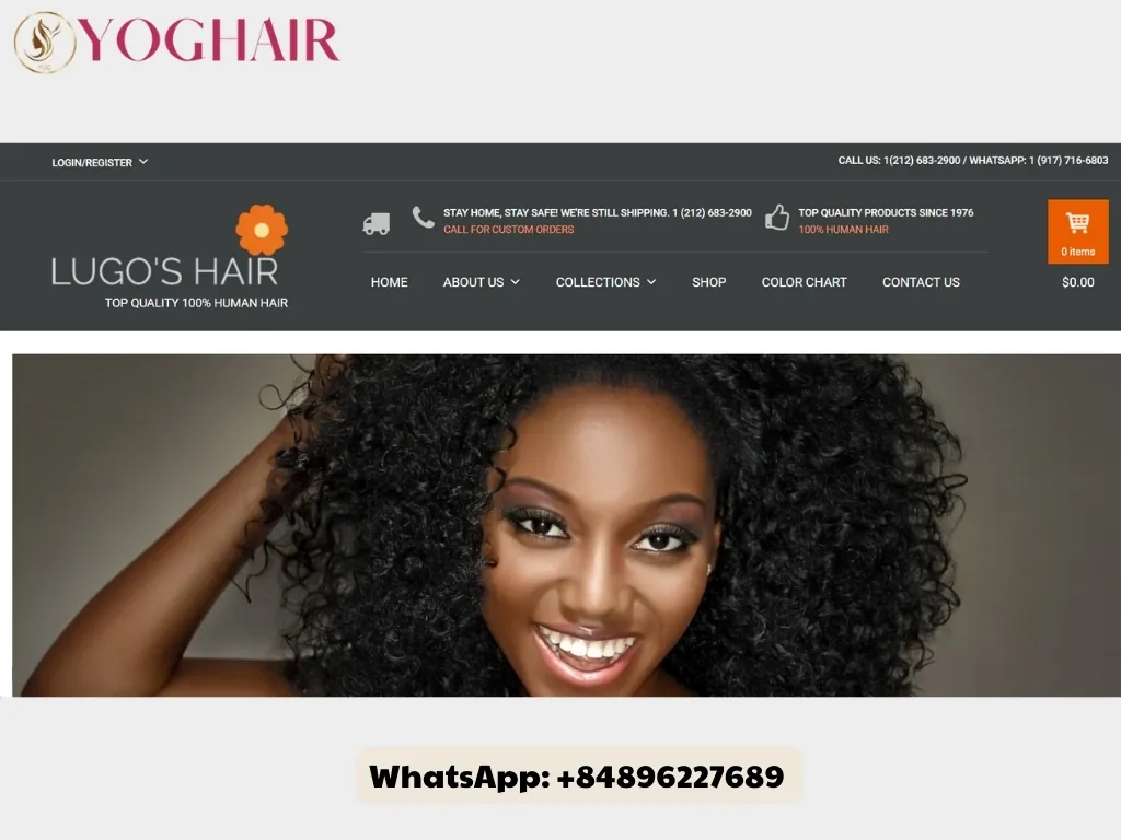 Top 7 Best Hair Vendors in New York City for Wholesale Hair Extensions 15 Lugo’s Hair’s website