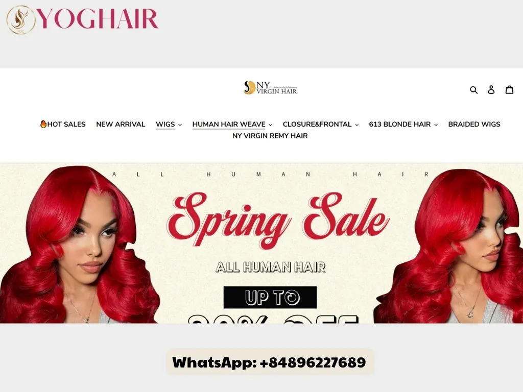 Top 7 Best Hair Vendors in New York City for Wholesale Hair Extensions 16 NY Virgin Hair’s website