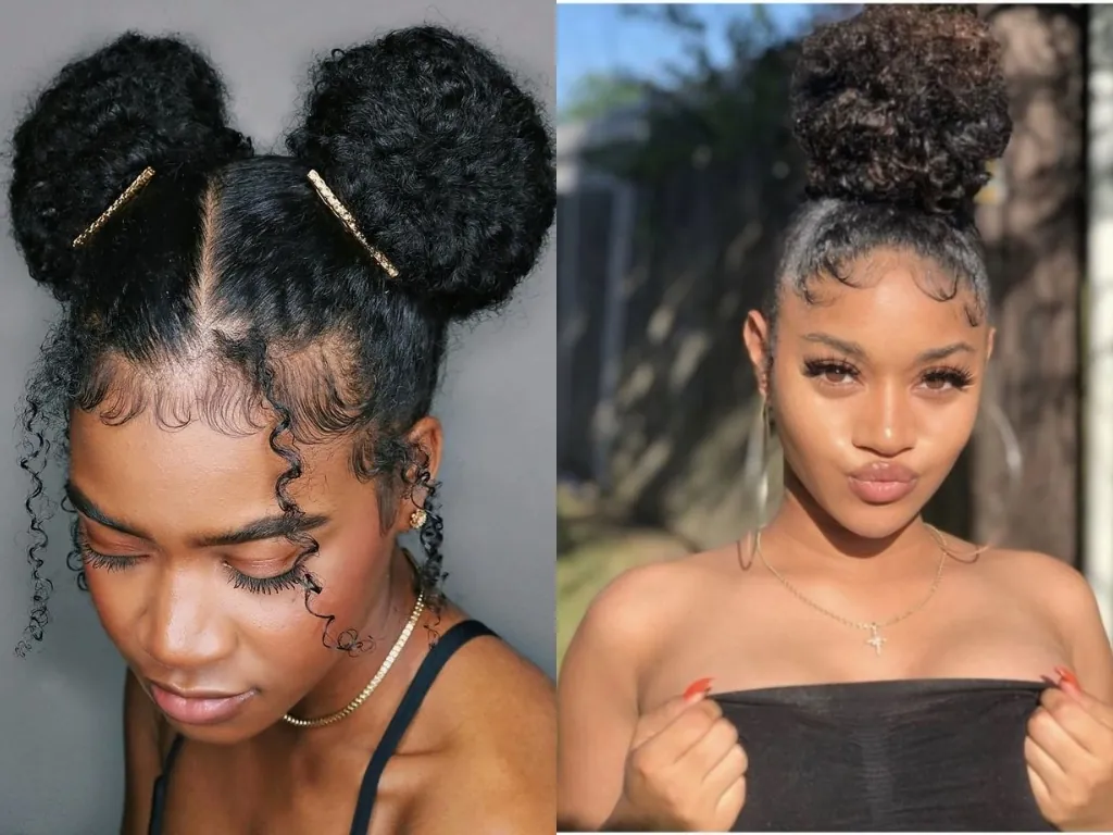 10 Different Edge Styles to Elevate Your Natural Hair Look 3 Scarf or headband, made of smooth satin or silk material, helps to "set" the style