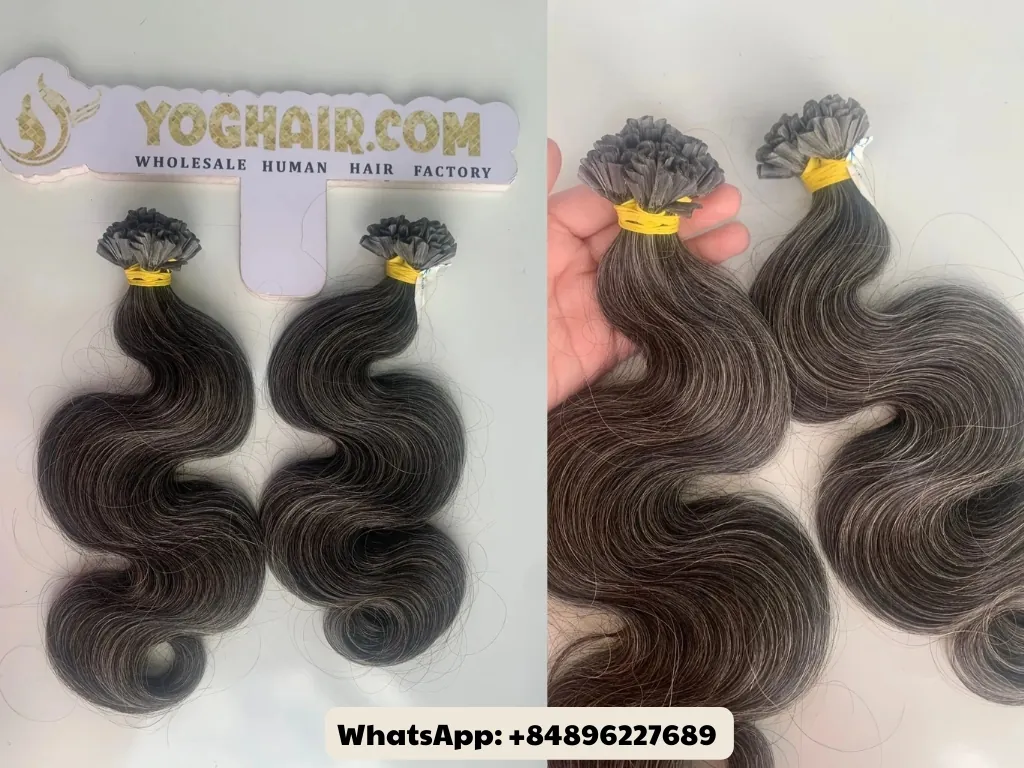 Top 7 Best Hair Vendors in New York City for Wholesale Hair Extensions 9 Gray curly human hair bundles at YOGHAIR