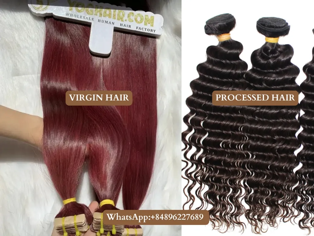 Bundle Hair Types Guide: Best Human Hair Bundles & Styling Tips 4 The difference between virgin hair and processed hair