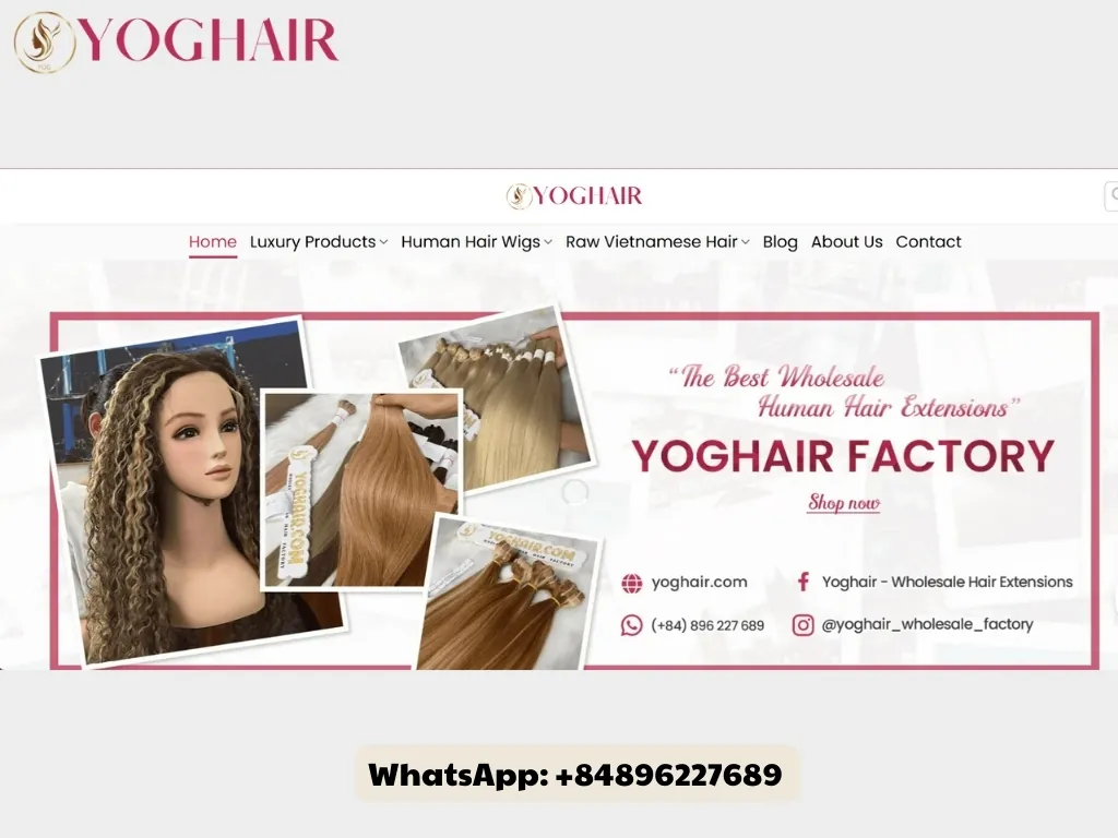 Top 7 Best Hair Vendors in New York City for Wholesale Hair Extensions 12 YOGHAIR’s website