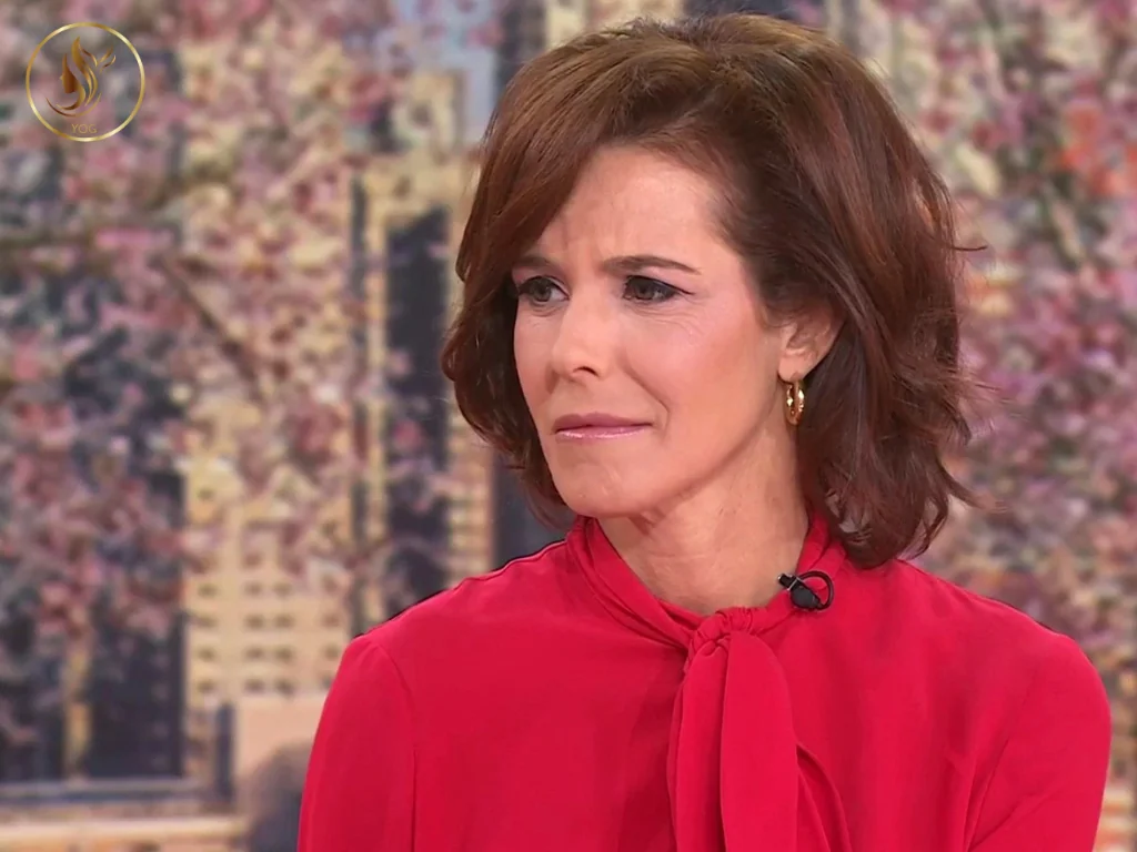 Stephanie’s hair has a noticeable amount of volume