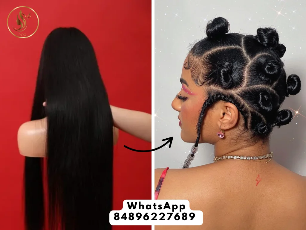 Mini Bantu knots are smaller, tighter knots that create delicate, defined curls