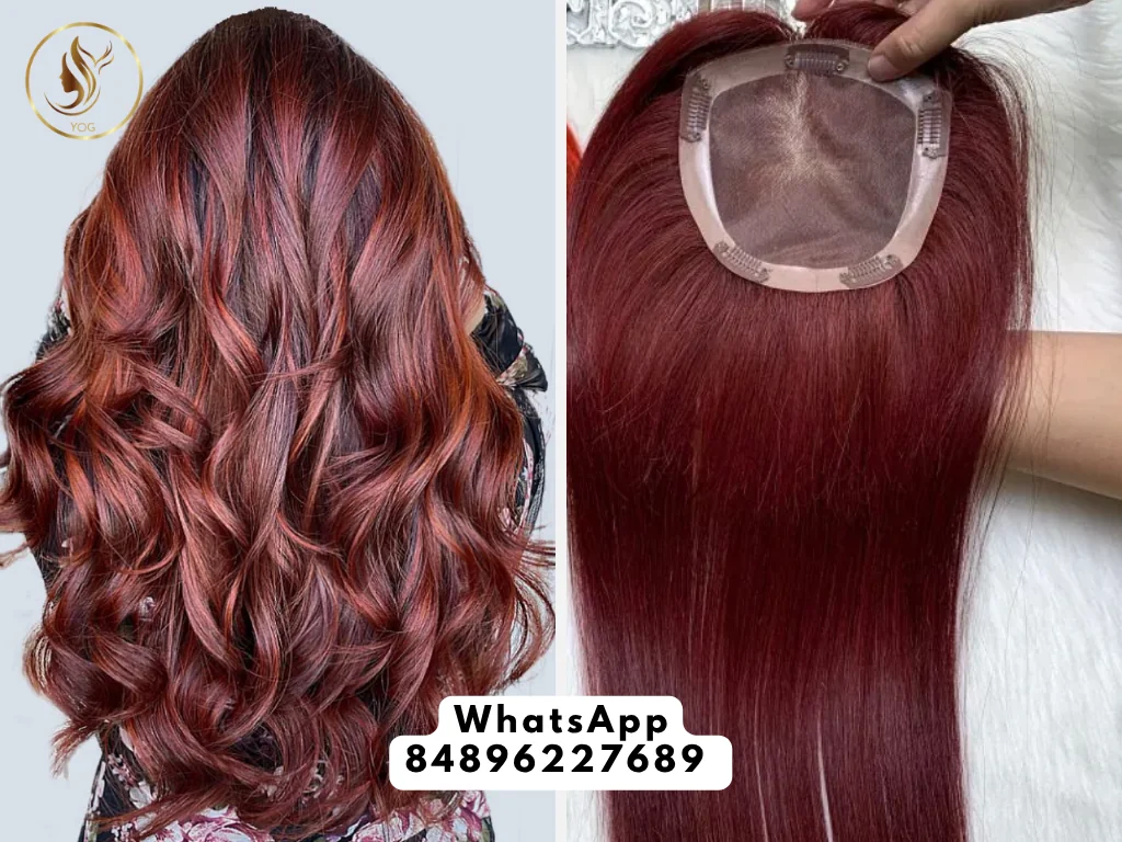 Opting for the auburn color for black hair is more than just a style update