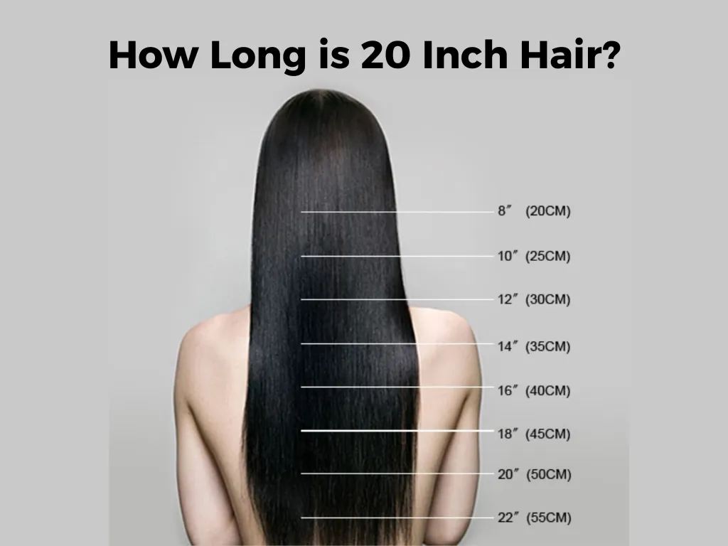 How Long is 20 Inch Hair? The Ultimate Guide to Finding Your Perfect Length 1 20-inch hair reaches mid-back and balances volume with length.