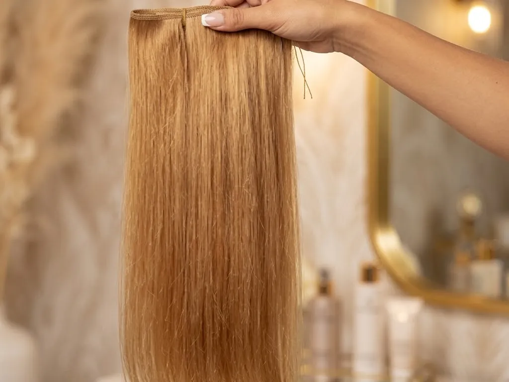 What Does 22 Inch Hair Extensions Look Like? Visual Guide & Styling Tips 11 22 inch hair extensions require careful color blending for a natural look.