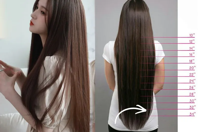 How Long is 32 Inch Hair? The Ultimate Guide to Extra-Long Extensions 1 32-inch hair (≈81 cm) is ultra-long, reaching the hips or thighs for a bold, glamorous look.